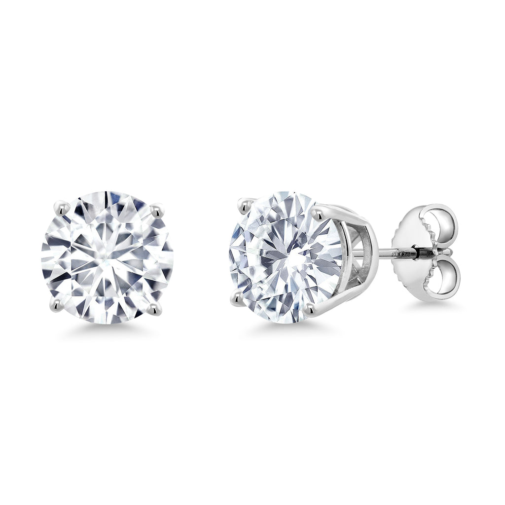 4.00 Carat_925 Sterling Silver_Earrings in 925 Sterling Silver