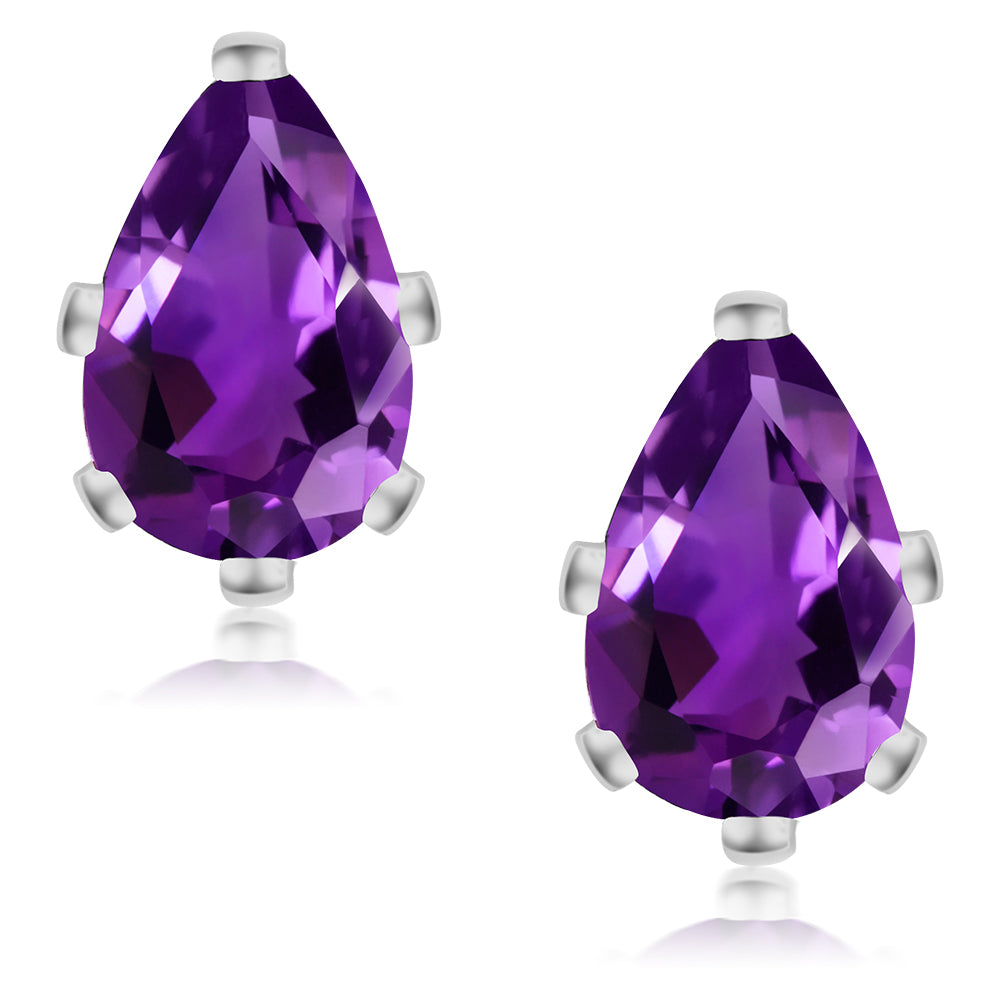 Amethyst - February_Earrings in 925 Sterling Silver