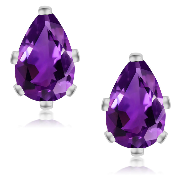 Amethyst - February_Earrings in 925 Sterling Silver