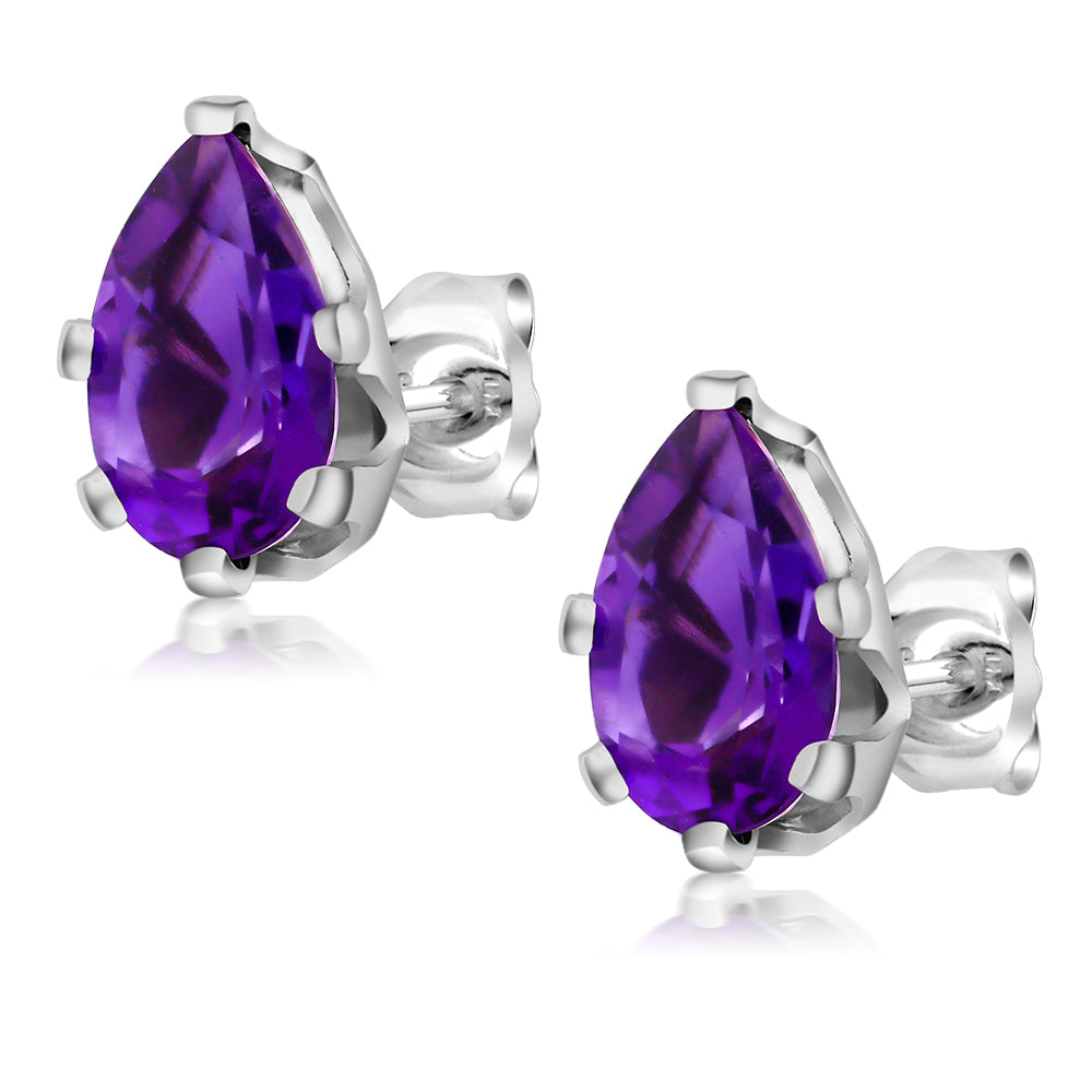 Amethyst - February_Earrings in 925 Sterling Silver