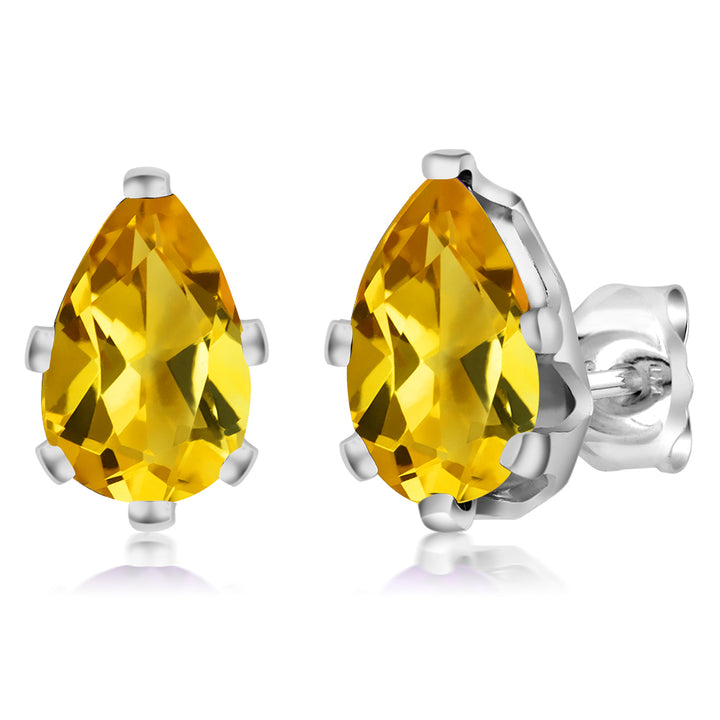 Citrine - November_Earrings in 925 Sterling Silver