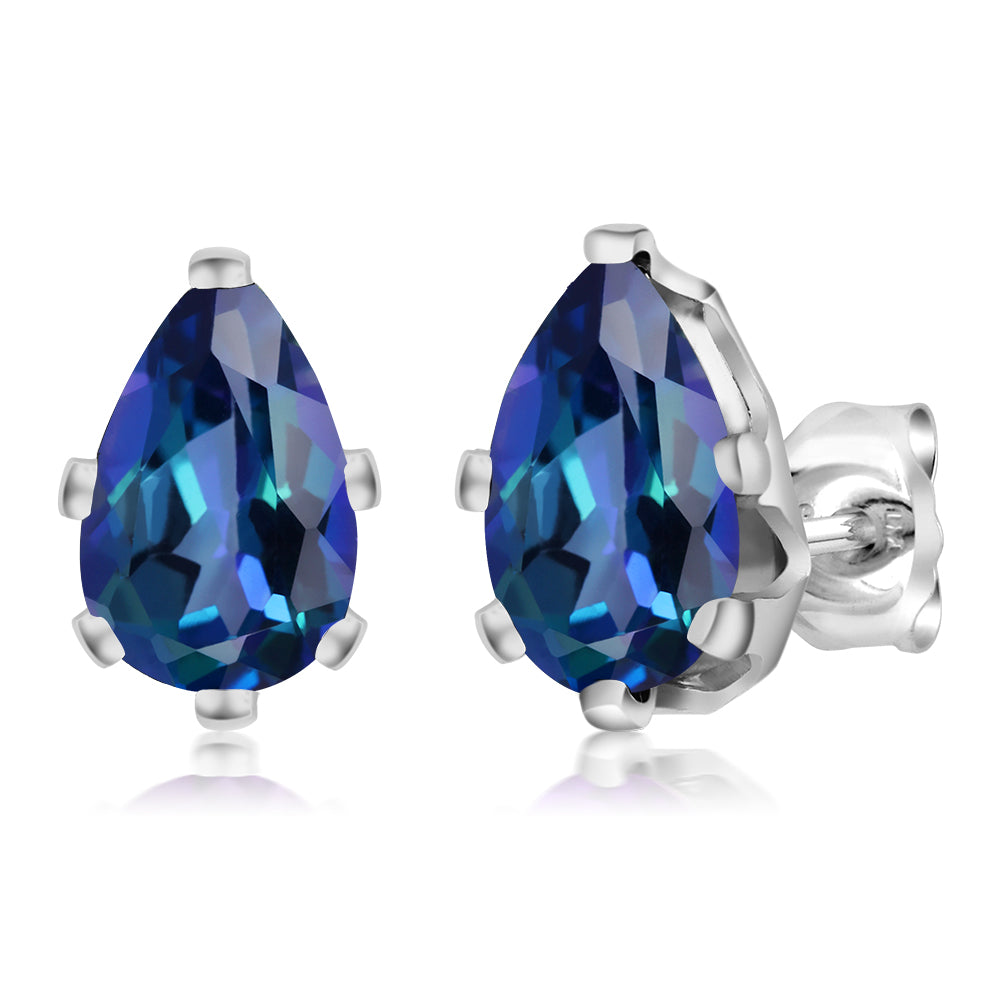 Neptune Mystic Topaz_Earrings in 925 Sterling Silver
