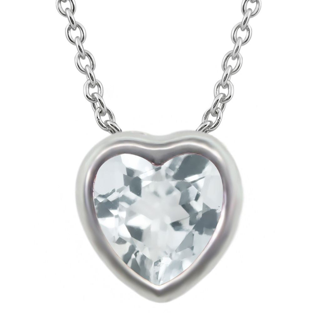 Sky Blue Topaz - November_Pendant in 925 Sterling Silver