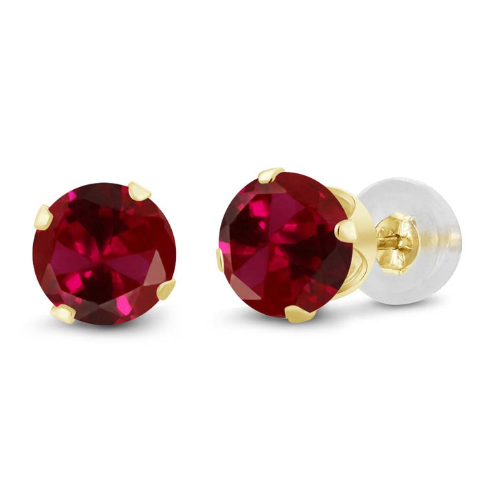 Created Ruby - July_14K Yellow Gold