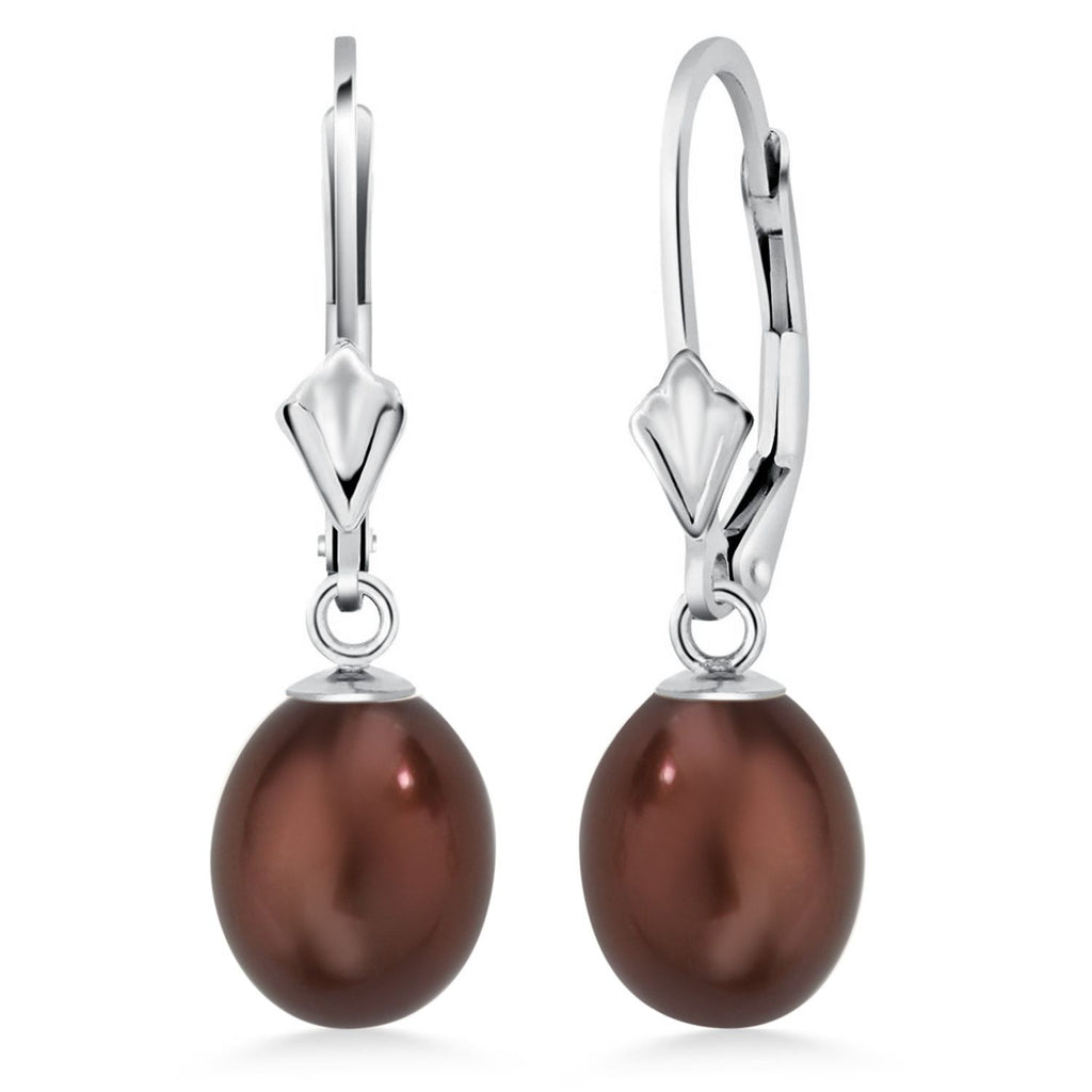 Chocolate_White Gold_Earrings in White Gold