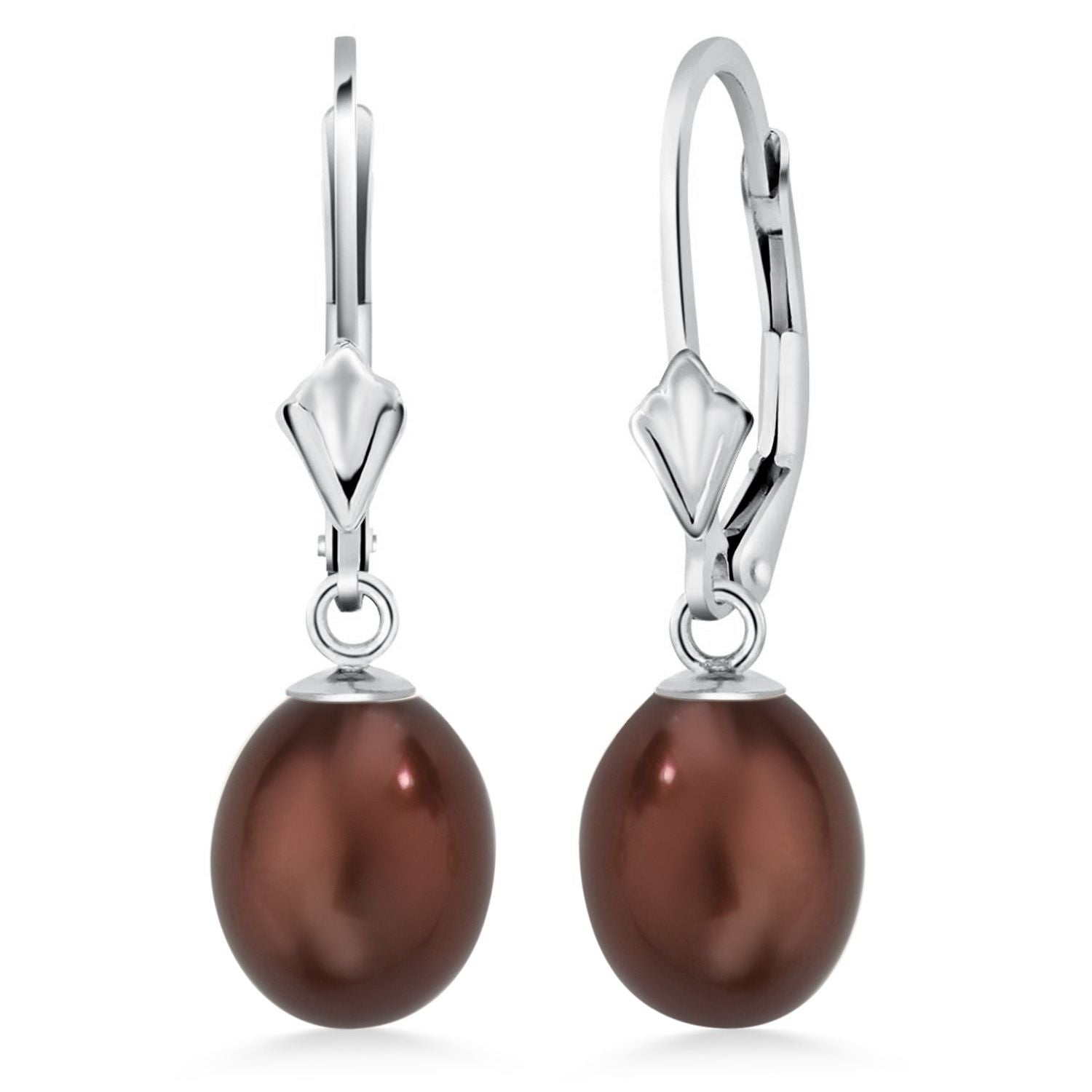Chocolate_White Gold_Earrings in White Gold