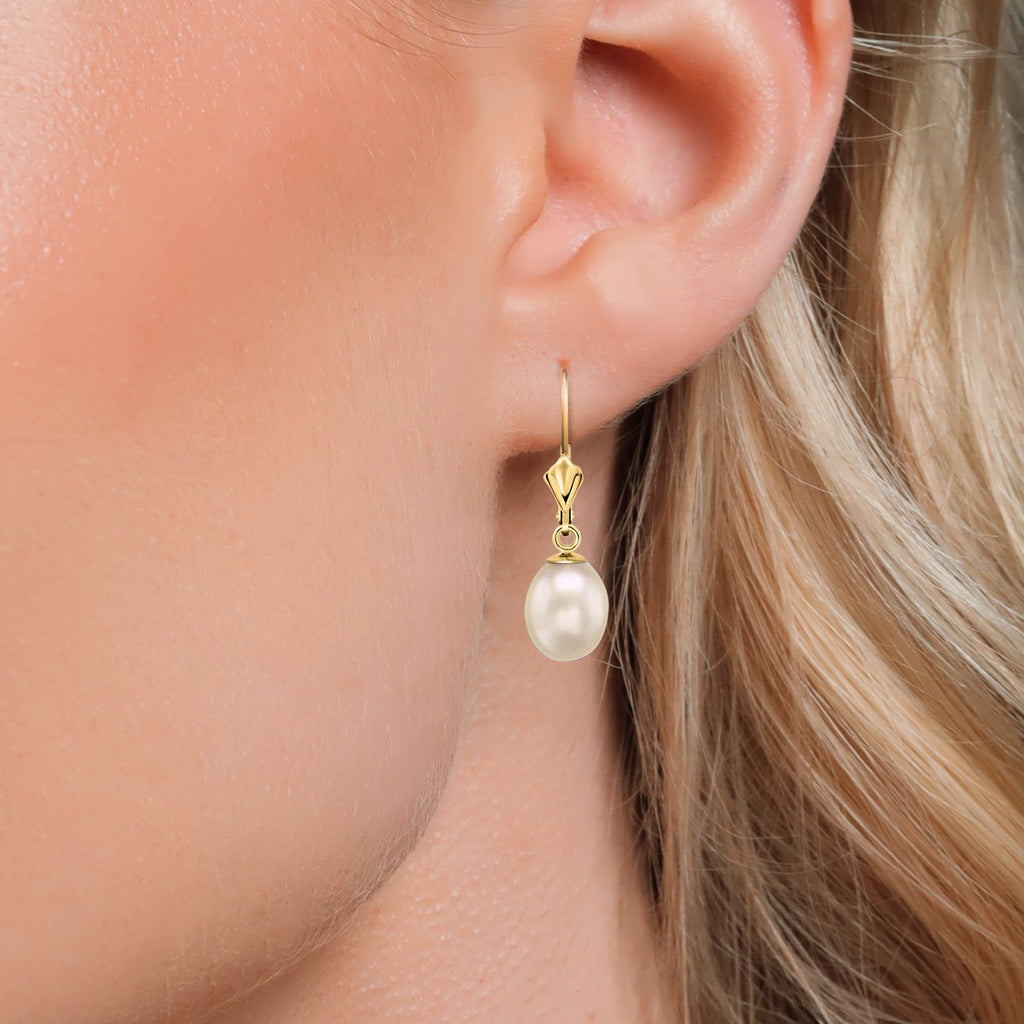 White_14K Yellow Gold_Earrings in 14K Yellow Gold