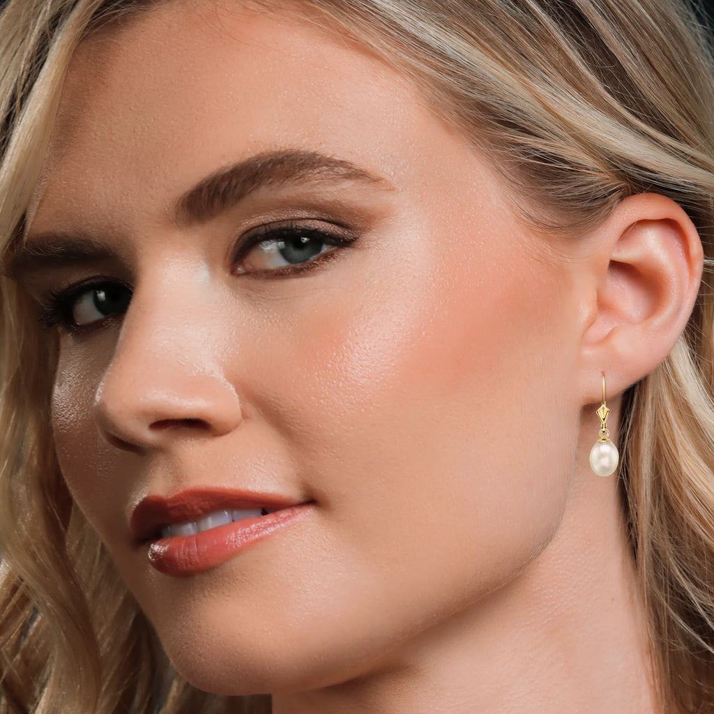 White_14K Yellow Gold_Earrings in 14K Yellow Gold