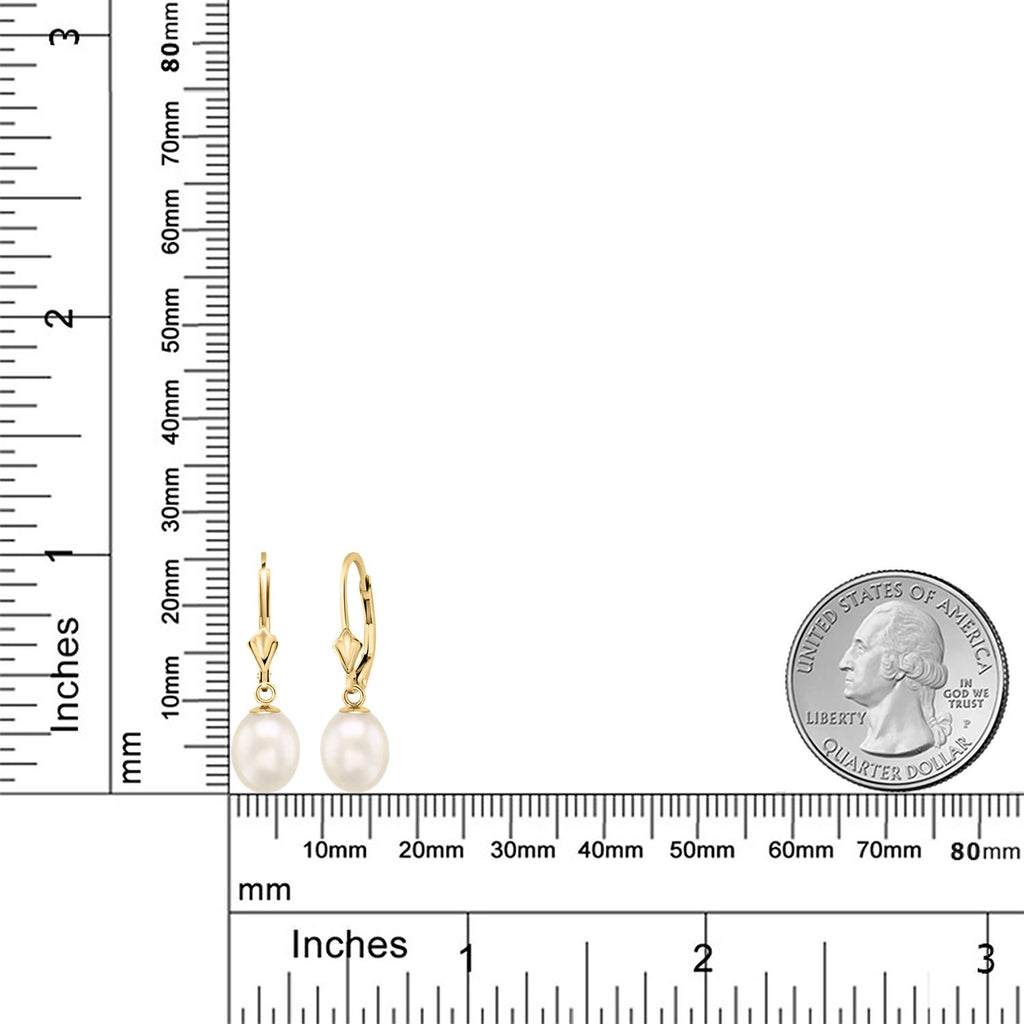 White_14K Yellow Gold_Earrings in 14K Yellow Gold