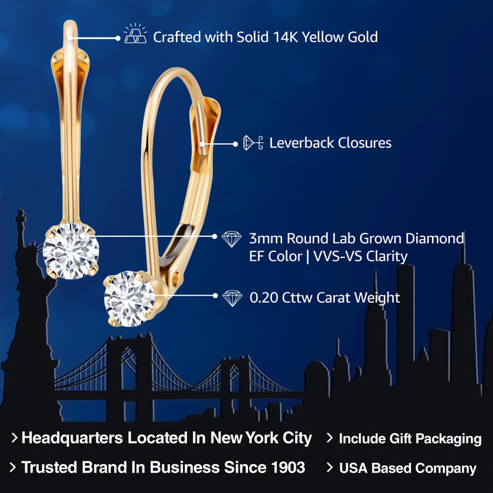 Earrings in 14K Yellow Gold