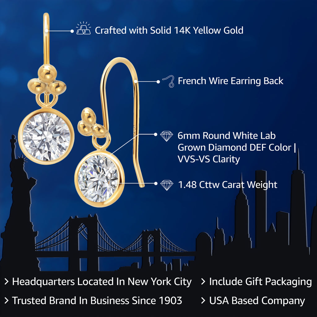 Earrings in 14K Yellow Gold
