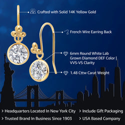 Earrings in 14K Yellow Gold
