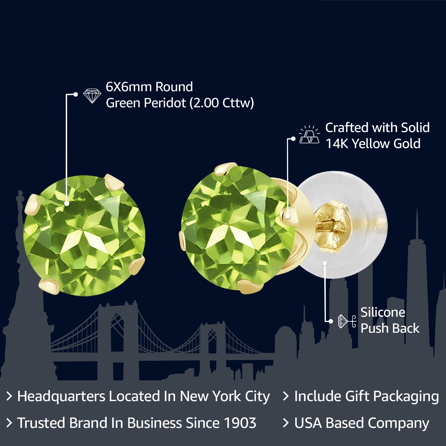 Earrings in 14K Yellow Gold