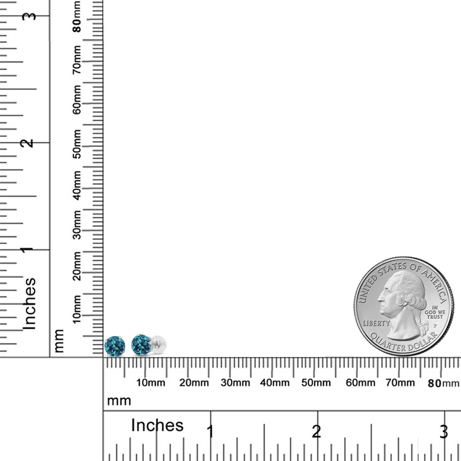 Earrings in 10K White Gold