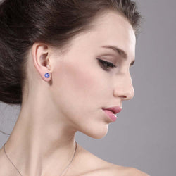 Earrings in 14K White Gold